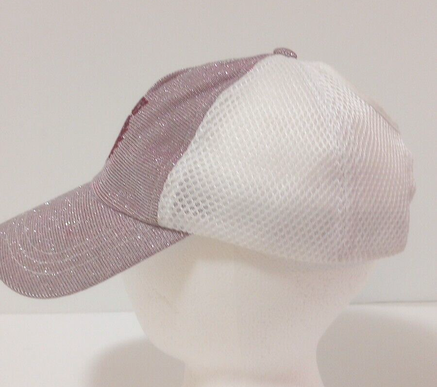 PONY Cappello berretto a sfera Justice rosa scintillante scintillante iridescente coda di cavallo OSFM