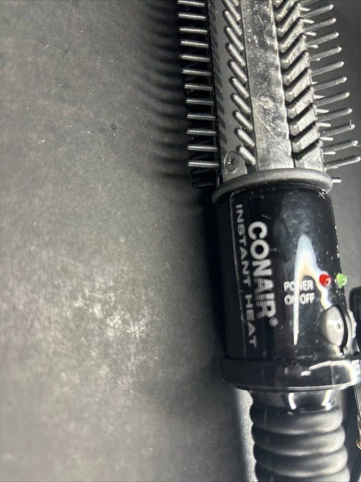 CONAIR INSTANT HEAT 3/4 Inch CURLING IRON BRUSH Color: Black TESTED WORKS GREAT - Image 2 of 4