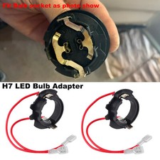 2x H7 LED Scheinwerfer Lampe Birne Halterung Adapter für VW für Golf 5 2003-2009