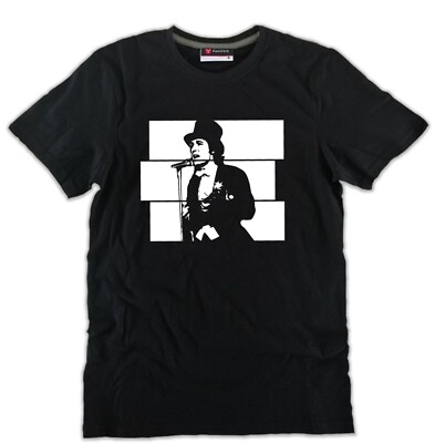 RINO GAETANO T-Shirt Sänger Vintage tolle Baumwolle schwarz Herren Damen Musik Kunst