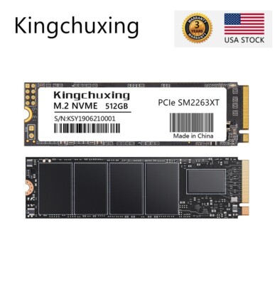 Kingchuxing NVMe M.2 SSD 512GB PCIe Gen 3 x4 Internal Solid State Drive LOT