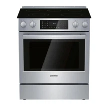 Bosch HEI8056U 800 Series 30 in. 4.6 cu. ft. Slide-In Electric Range.