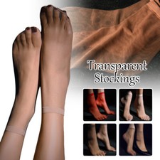 3 Pairs Women's Ankle Socks Ultra-thin Elastic Sheer Silky Short Stockings
