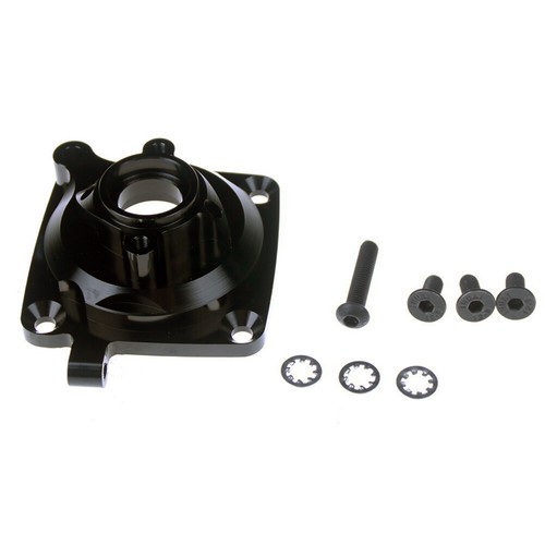 Kit copri alloggiamento frizione CNC in lega nero adatto per motore HPI BAJA RV King 5B 5T 5SC - Foto 5 di 9