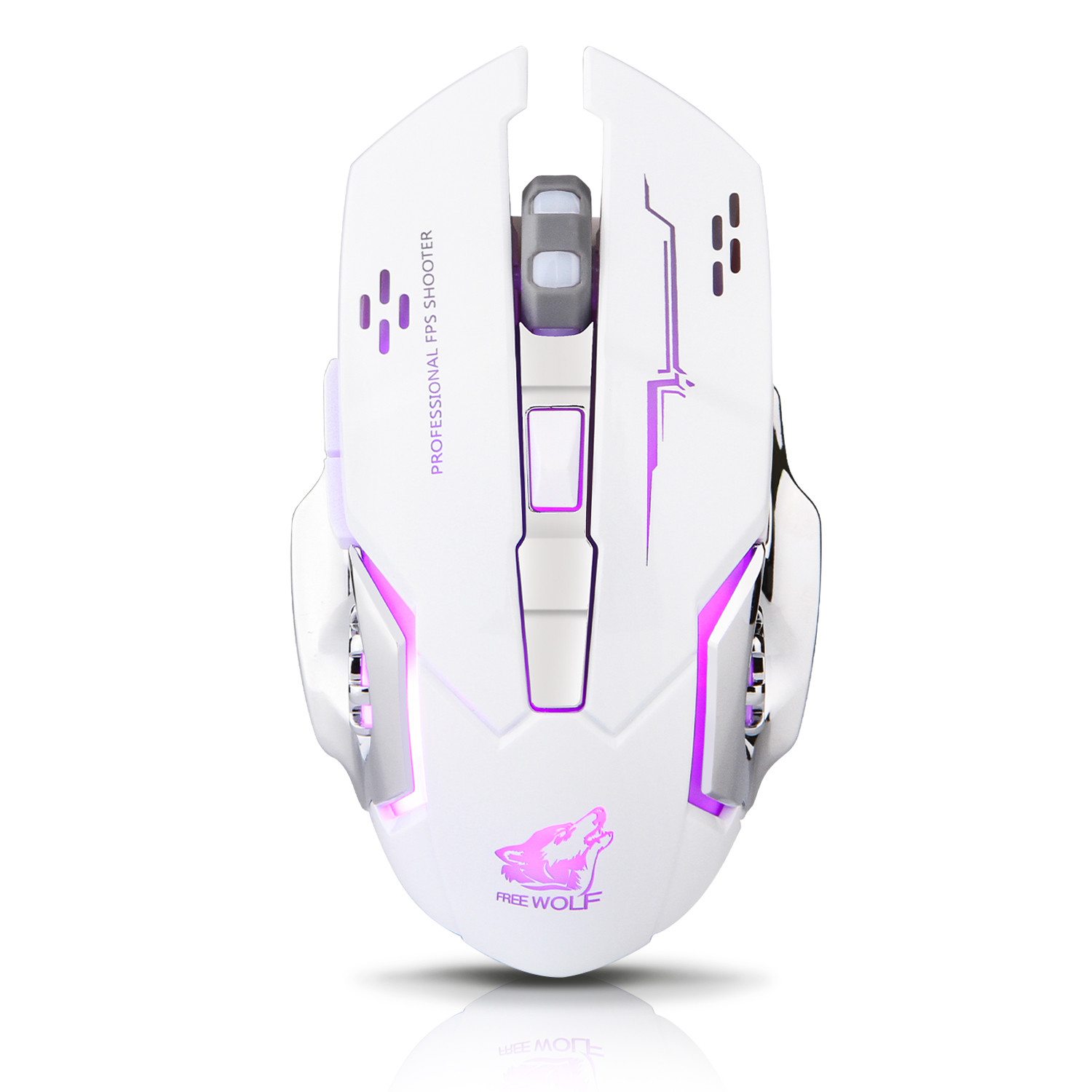 Wireless USB Optical Gaming Mouse Rechargeable 7 LED
