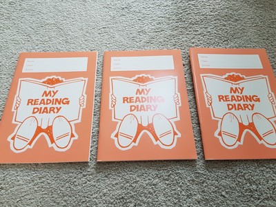 3 books records school library class journal reading diary