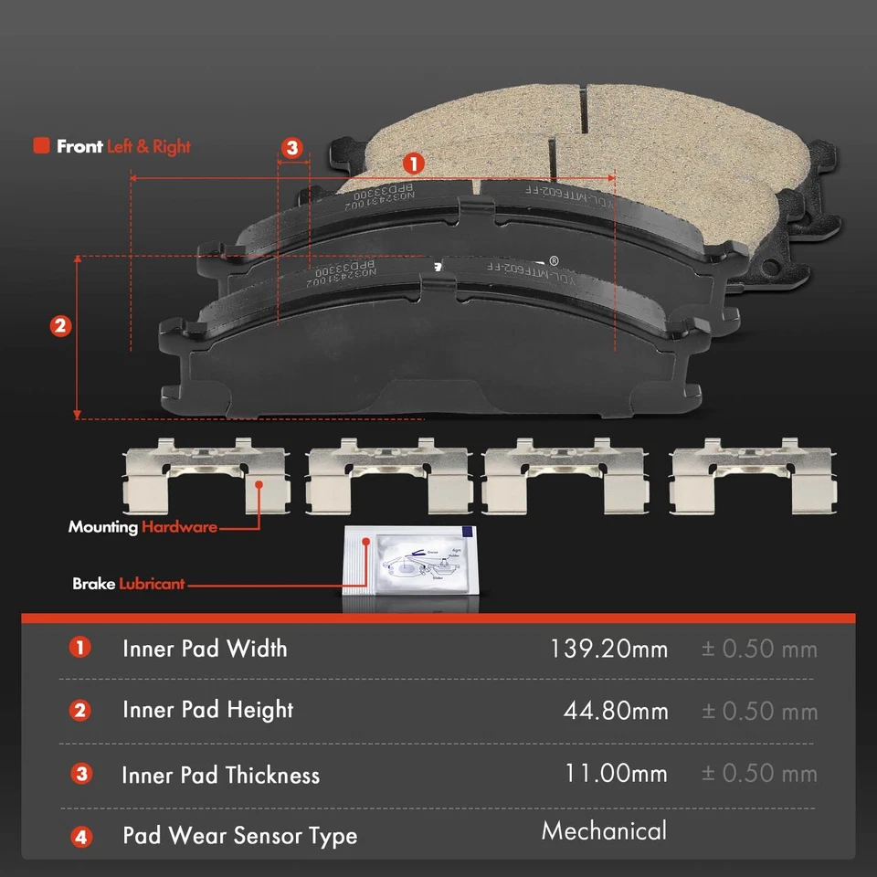 Rotores de freno de disco delanteros + pastillas de freno de cerámica para camioneta Nissan D21 Pathfinder Foto 2 de 4