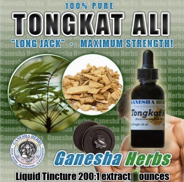 POWERFUL TONGKAT ALI "LONG JACK" 2001 LIQUID TINCTURE 4 oz MAXIMUM