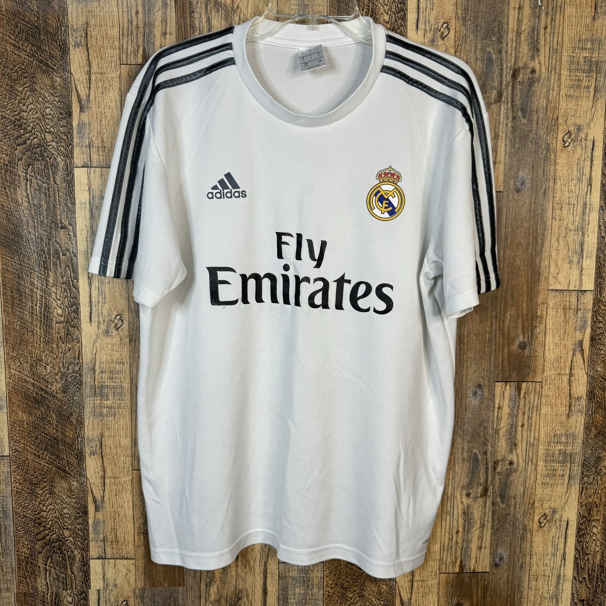 Real Madrid Home Soccer Football Jersey Adidas G73294 Men's Sz L