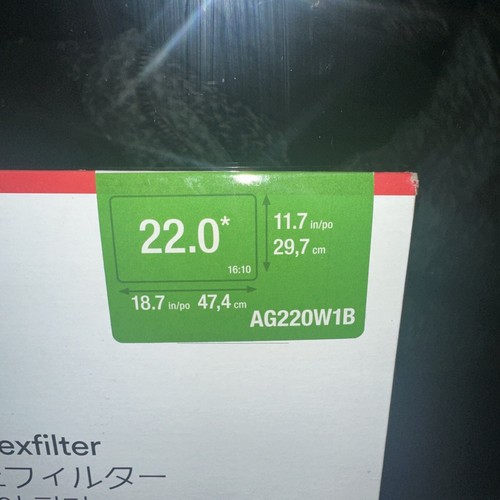 NEW 3M Anti-Glare Filter for 22.0" Monitor AG220W1B - Picture 3 of 7