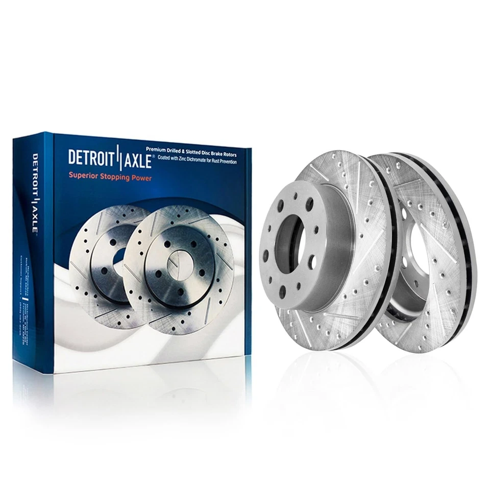 11.81" 300mm Front Drilled Brake Rotors Brake Pads for Ram ProMaster 2500 3500 - Image 3 of 4