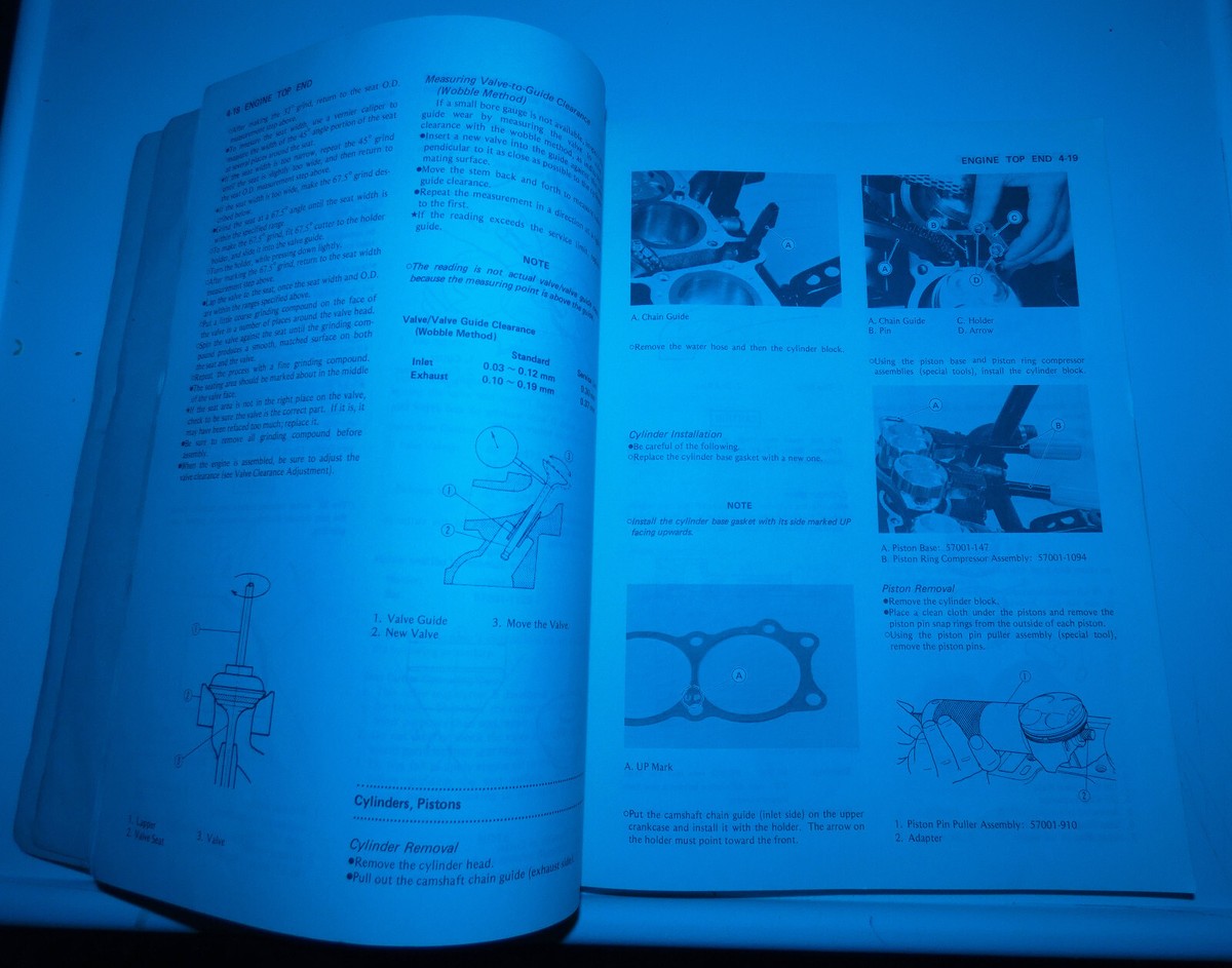 1987-90 Kawasaki Ninja 750R GPX750R Factory Service Manual pn