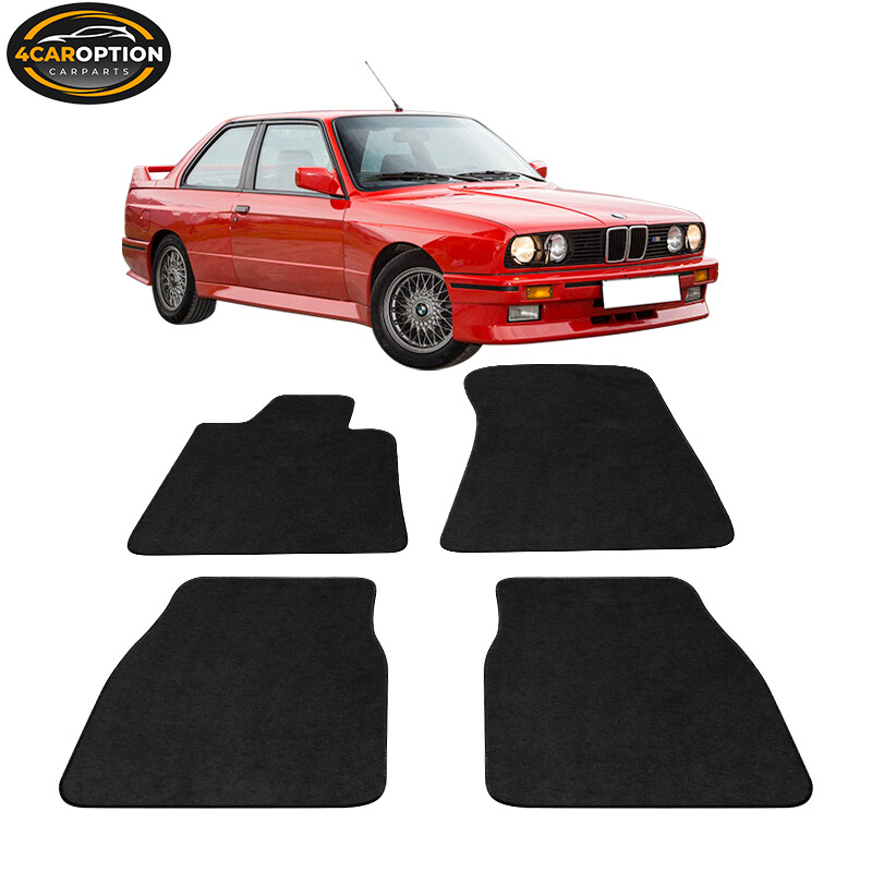 84-91 E30 3 Series Coupe Floor Mat Carpet Front & Rear 4 PC Nylon
