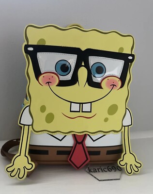 SpongeBob Glasses Loungefly Backpack s-l400.jpg main image 3