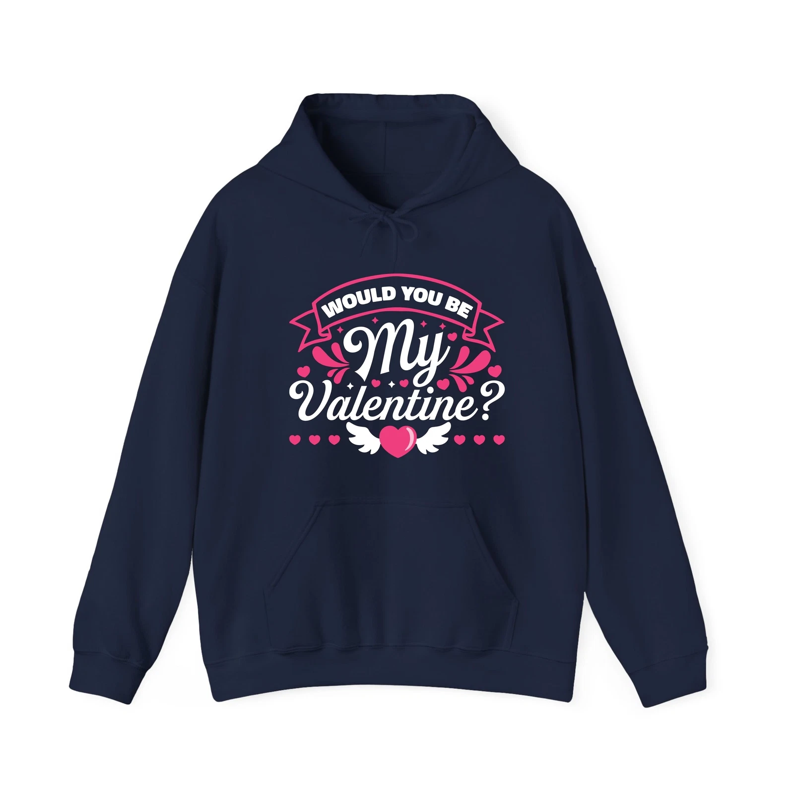 Felpa con cappuccio Saresti il mio San Valentino messaggio d'amore proposta San Valentino unisex cappuccio