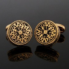 Pair Vintage French Mens Cufflinks Fligree Cuff Links for Men Formal Casual Wear