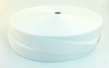 1.5" WHITE polypropylene PP webbing 100 yards strapping