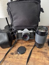 Pentax K1000 35mm Film Camera Lens 50mm f/2 lens And Extras