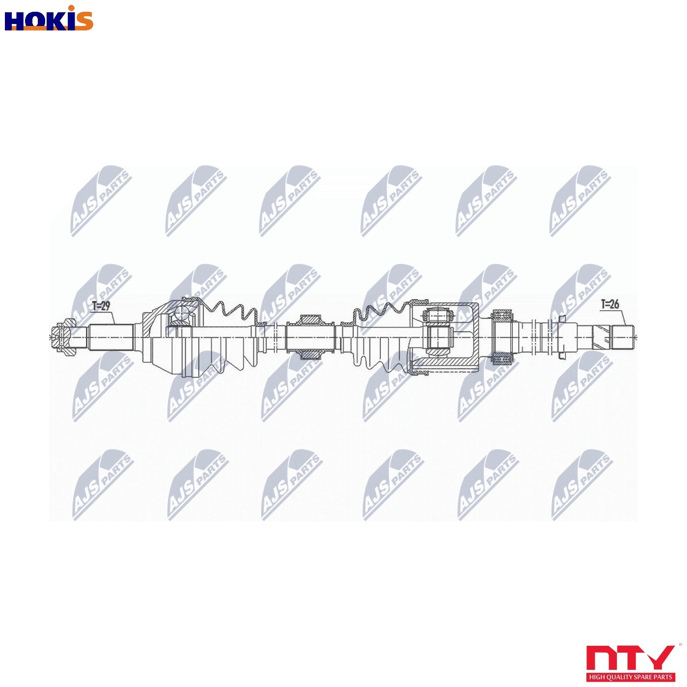 NTY NPW-NS-094 Drive Shaft for NISSAN - Image 9
