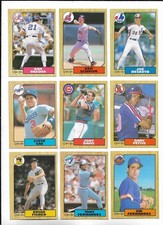 1987 OPC Baseball:Lot of 9 different