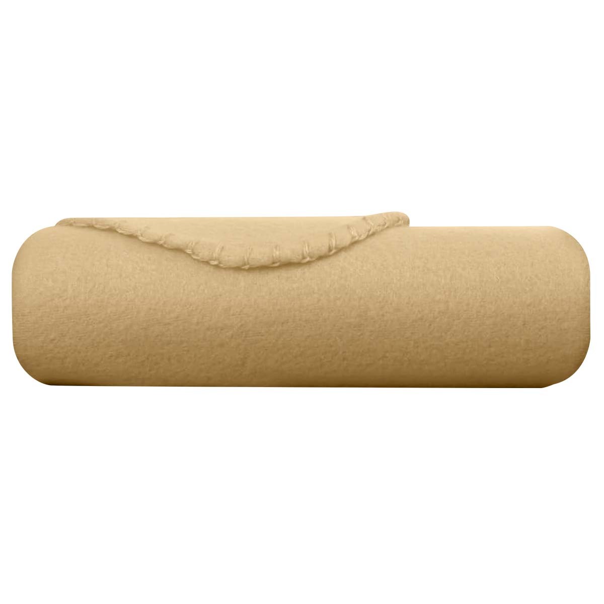 Couverture polaire lit canapé plaid souple jaune 130x170cm