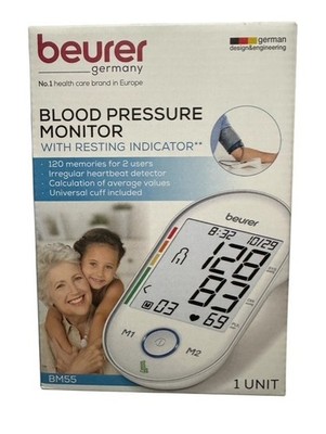 Beurer BM55 Blood Pressure Monitor with Resting Indicator. Brand New