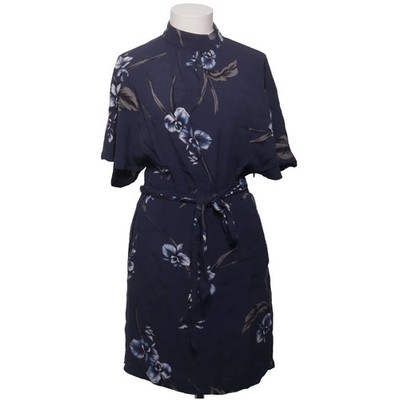 Ganni, Wickelkleid, Größe: M, Blau/Mehrfarbig, Viskose, Blumen, Damen #ECn