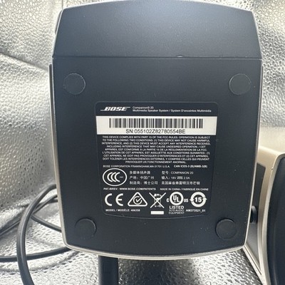 Bose Companion 20 Multimedia Speaker System - Silver for sale