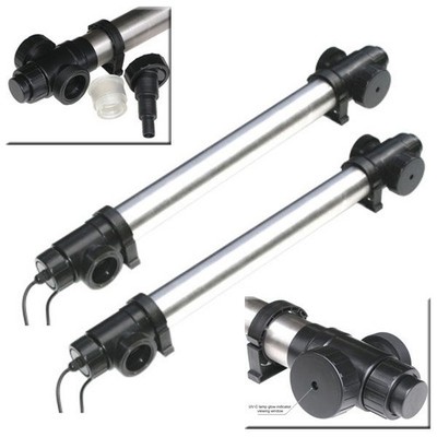 2x 75W (150W) Stainless Steel Pond Pool UV Clarifier Sterilizer High Pressures