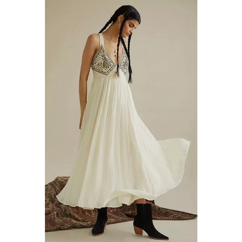knee length dresses for ladies Metallic Crinkle Pleated Strapless Fit and Flare Dress with Bow Missy / 2 / Gold main image 1