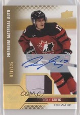 2022 Team Canada Juniors Premium Signatures /125 Ridly Greig #7 Patch Auto 0pz2
