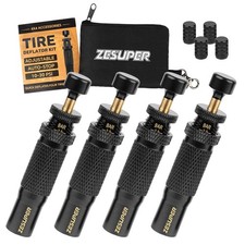 4 PCS Adjustable AutoStop Tire Deflator Kit 1030 PSI Air Down OffRoad 4x4