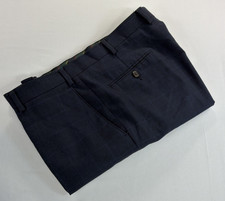 Chaps Dress Pants Men's 36x30 Blue Plaid Flat Front Career Office