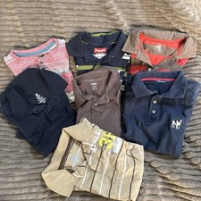 Boys Polo Shirt Lot 6 Sz 10 12 Short Sleeve Chaps Wrangler Gymboree Cherokee BTS