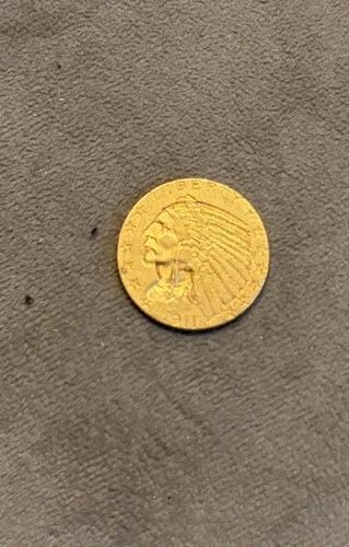 1911 Indian Head Half Eagle Gold Coin