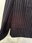 BONPRIX Black Blazer w/ White Pin Stripes, Slight Shoulder Pads, Size 14, NWOT — photo 10