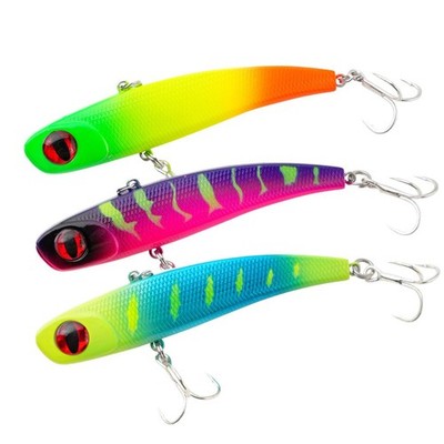 6PCS Winter Ice Fishing Pike Rattlin Bait VIB Sinking Vibration Fishing Lure