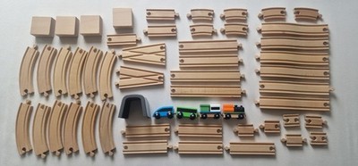 Konvolut Ikea Holzeisenbahn  - Kompatibel mit Brio, Ikea, Eichhorn, KidKraft