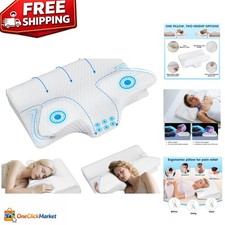 Luxurious Cervical Memory Foam Pillow - Ergonomic Neck Support for Pain Relief