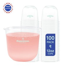 Repurpose Disposable Stemless Glasses 12oz Cups Plant-Based Free PFAS Added