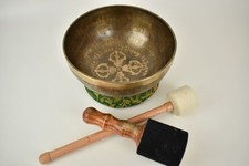 Singing Bowl Double Dorje Engraving - 1444 gr. 24 cm - Sound Massage Mediation Thera