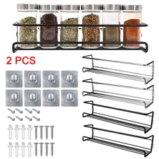 Kitchen Spice and Seasoning Organizer Metal Hanging Storage Racks