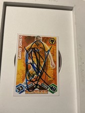 SIGNED DAVID JONES WOLVERHAMPTON WANDERERS WOLVES 09/10 MATCH ATTAX ORANGE BACK