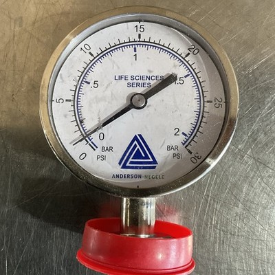 Unused Anderson Loge Sci Series 30psi Pressure Gauge 2 Bar Negele Sealed