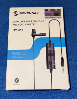 Sevenoak Lavalier Microphone Micro-Cravate BY-M1 Lapel Clip Mic