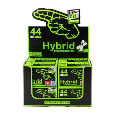 Hybrid Supreme Aktivkohlefilter 44er Plus Size 8 Schachteln 8,2mm