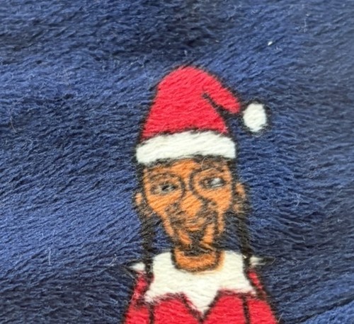 Dogg Supply Snoop Dog Pajama Pant Christmas Holiday Elf Print Lounge Sleep Dawg