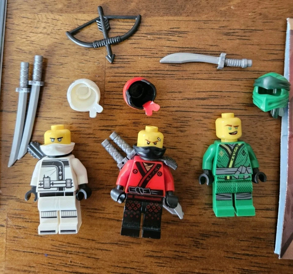 LEGO Lot Ninjago Sons Of Garmadon Lloyd 30534 Spinjitzu Training 70606 Zane Kai - Image 3 of 4