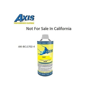 Axis Performance Coatings AXI-BCL1702-4 Just Clear Fast Activator