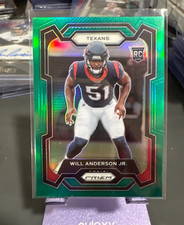 Will Anderson Jr. 2023 Panini Prizm TRUE Green Prizm Rookie Card #342 RC SP